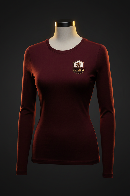 Women's Maroon Long Sleeve