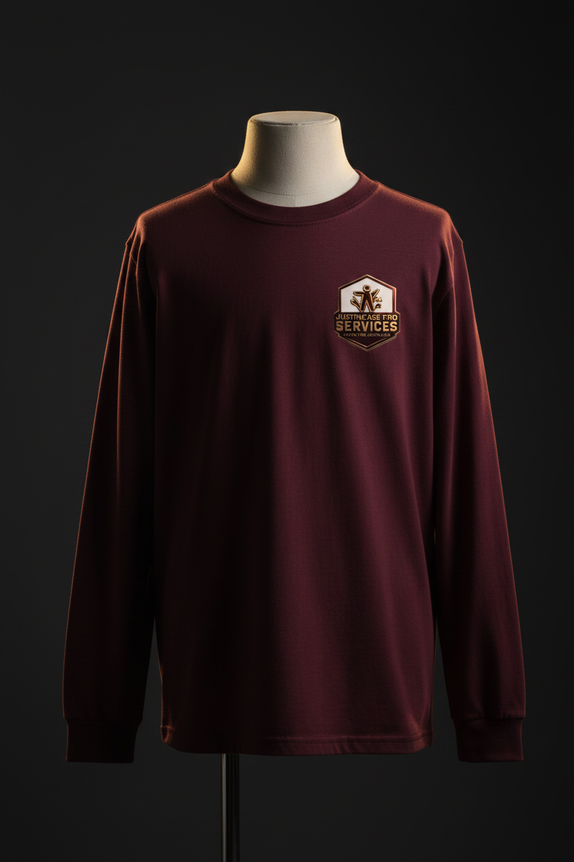 Youth Maroon Long Sleeve