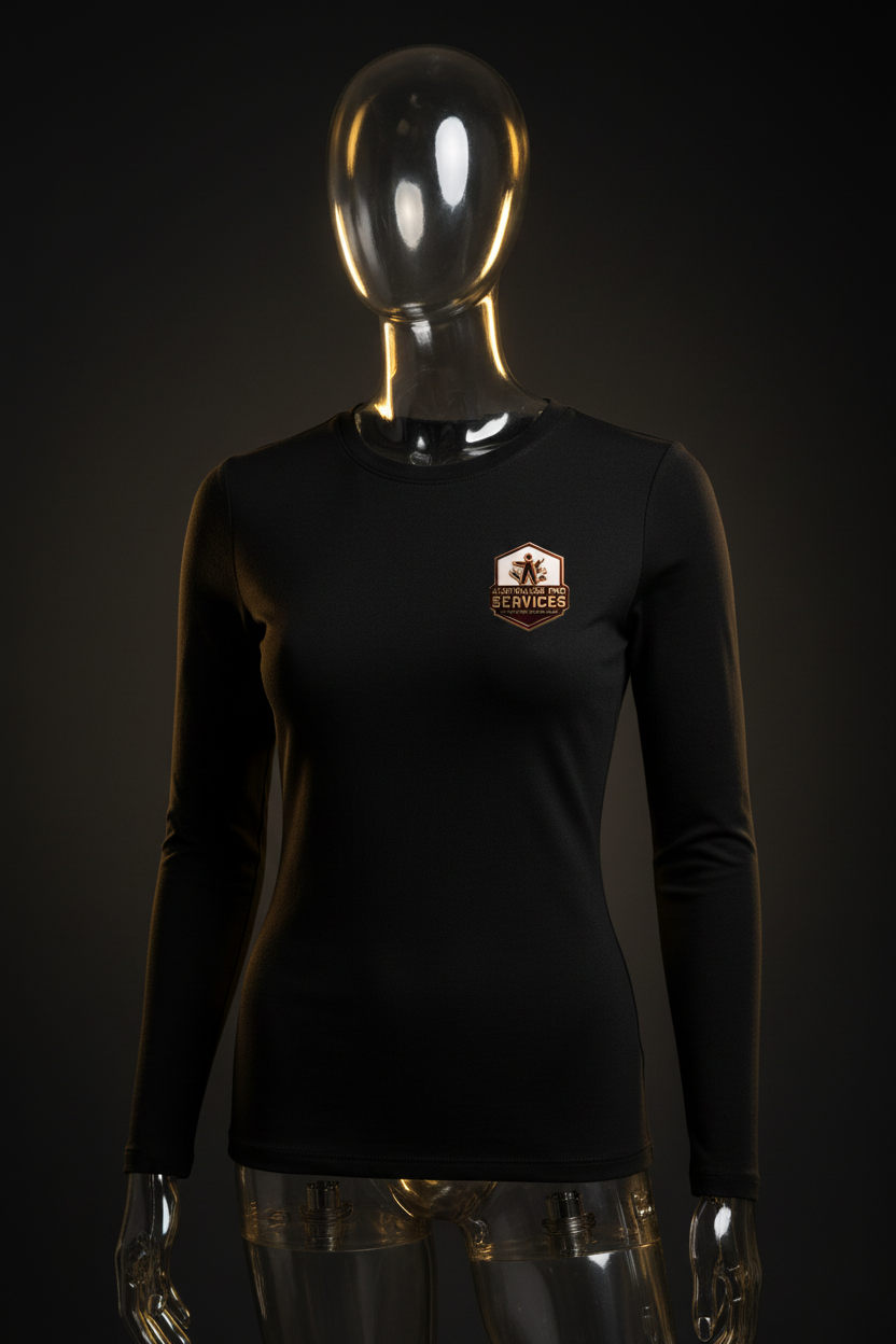 Women's Black Long Sleeve
