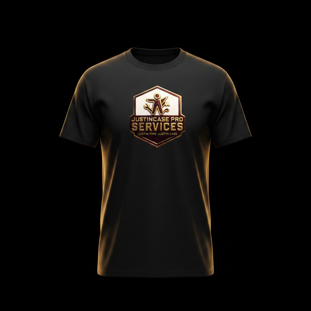 JustInCase Pro Services Black T-Shirt