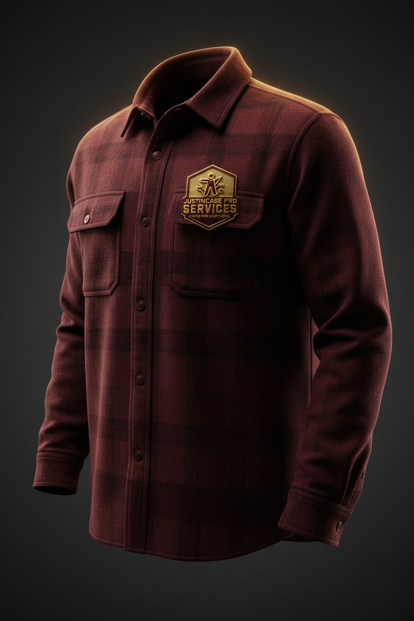 Maroon Flannel Jacket