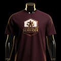JustInCase Pro Services Maroon T-Shirt