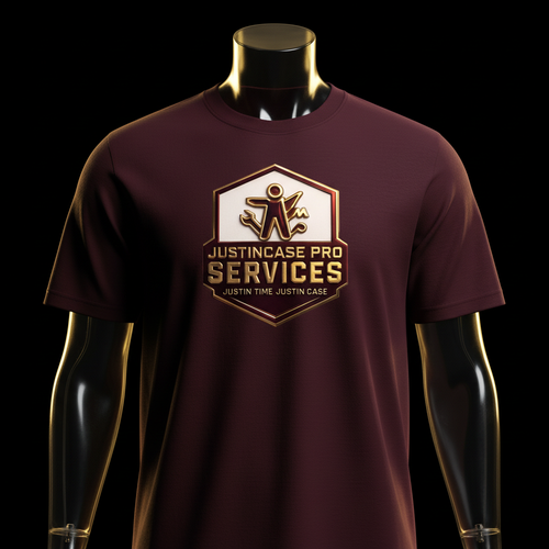 JustInCase Pro Services Maroon T-Shirt