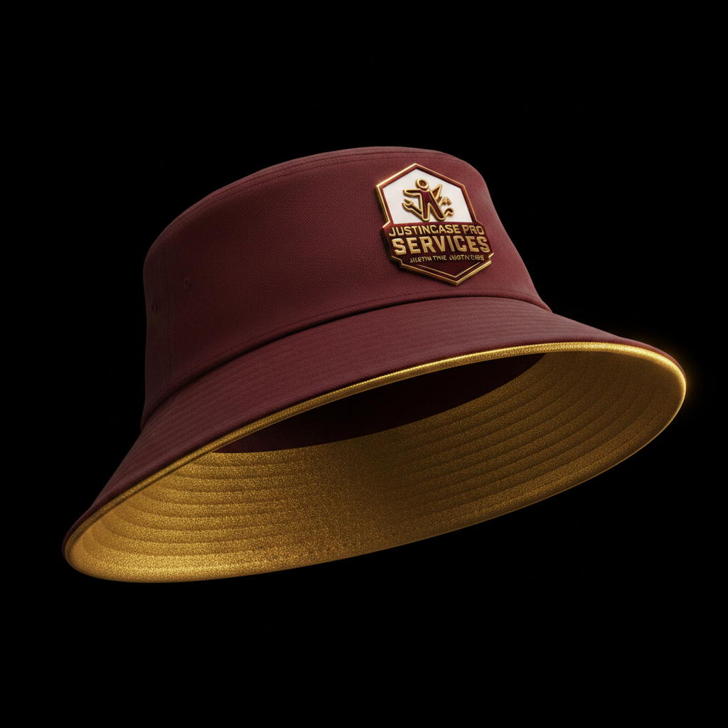 Maroon Gold Bucket Hat