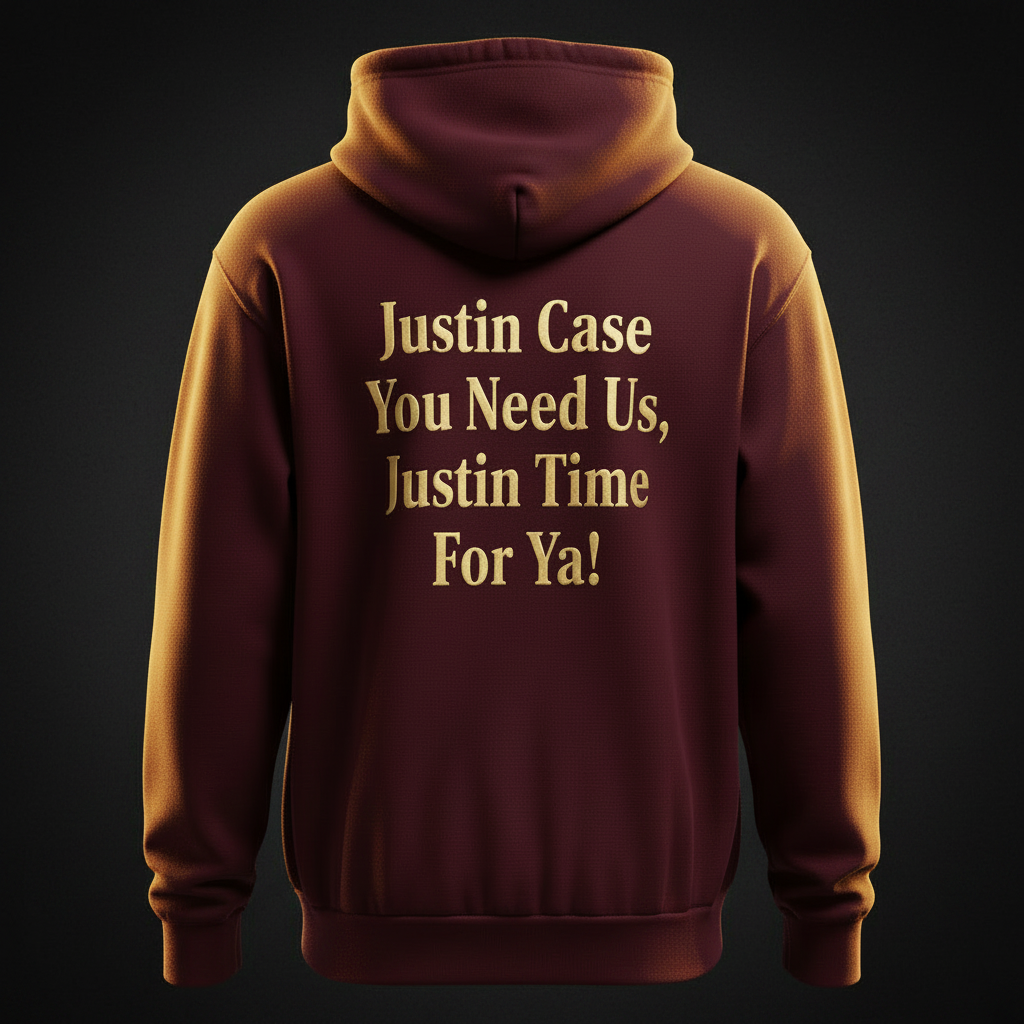 Maroon Hoodie Back