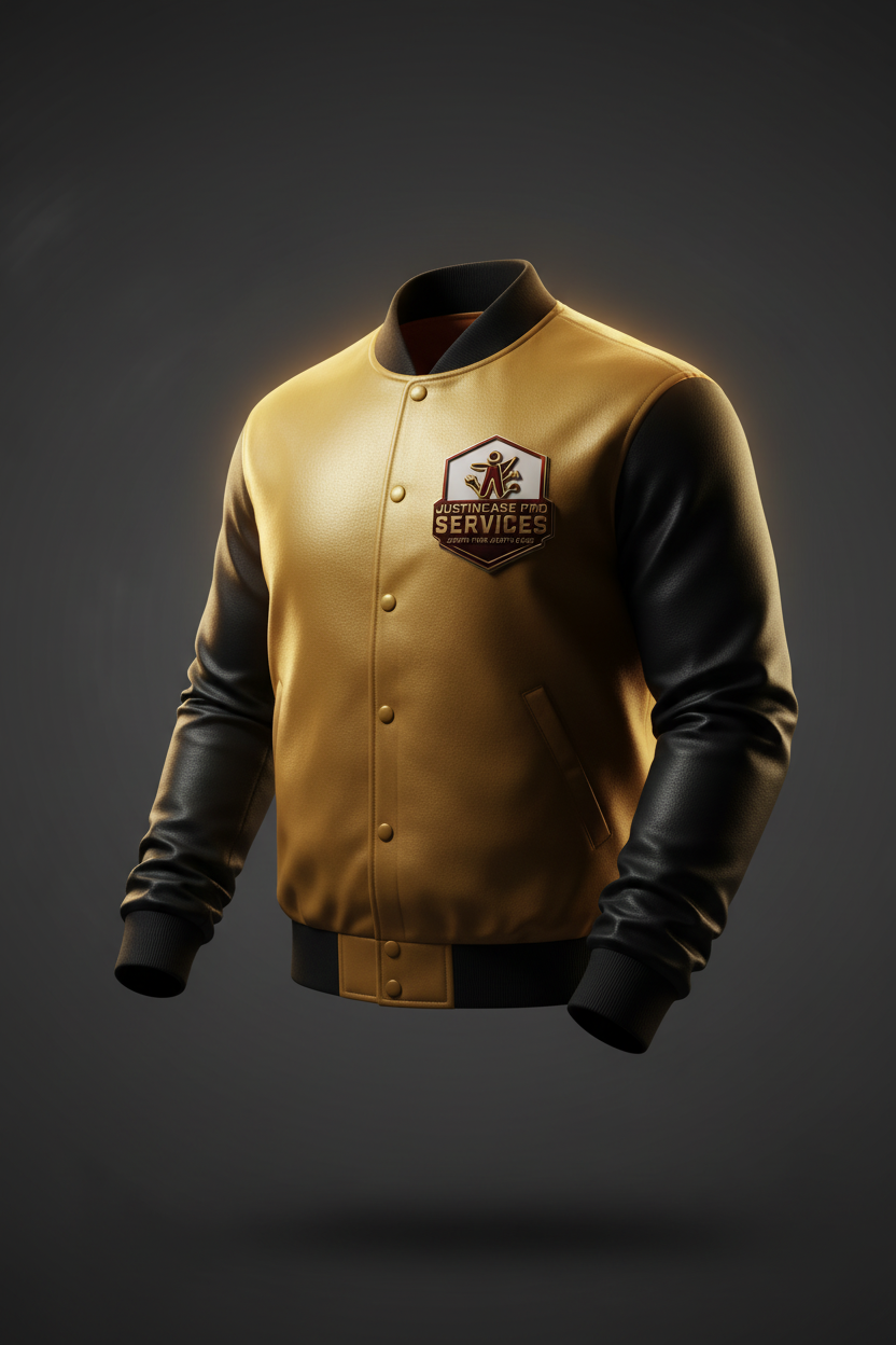 Gold and Black Two-Tone Bomber