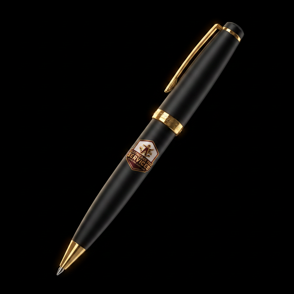 Black Logo Pen