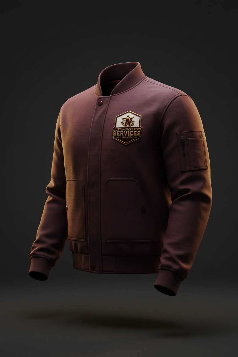 Maroon Bomber Jacket